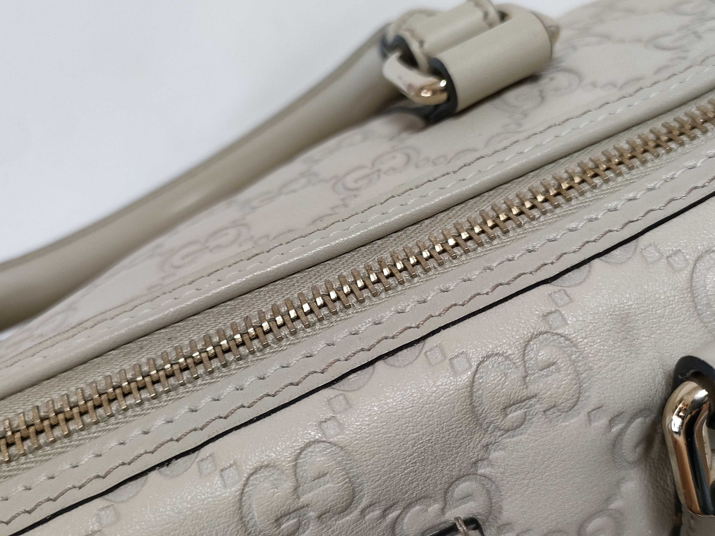 GUCCI ID - Gucci Leather Guccissima Joy Boston Handbag White #265697493075 Handbag