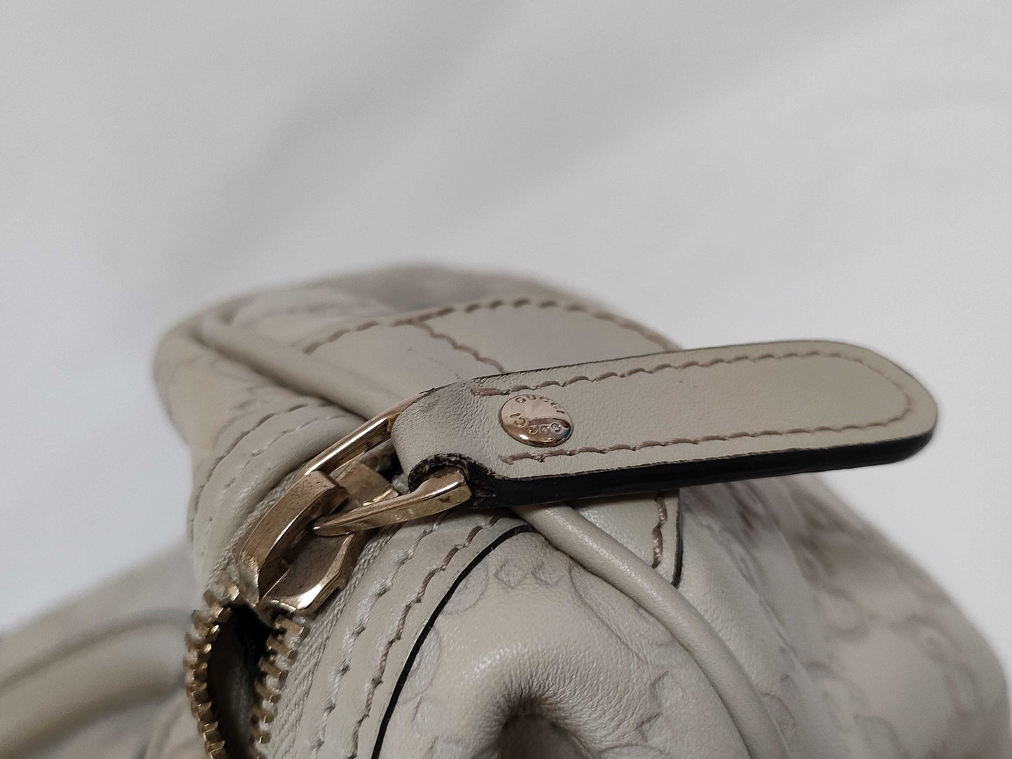 GUCCI ID - Gucci Leather Guccissima Joy Boston Handbag White #265697493075 Handbag