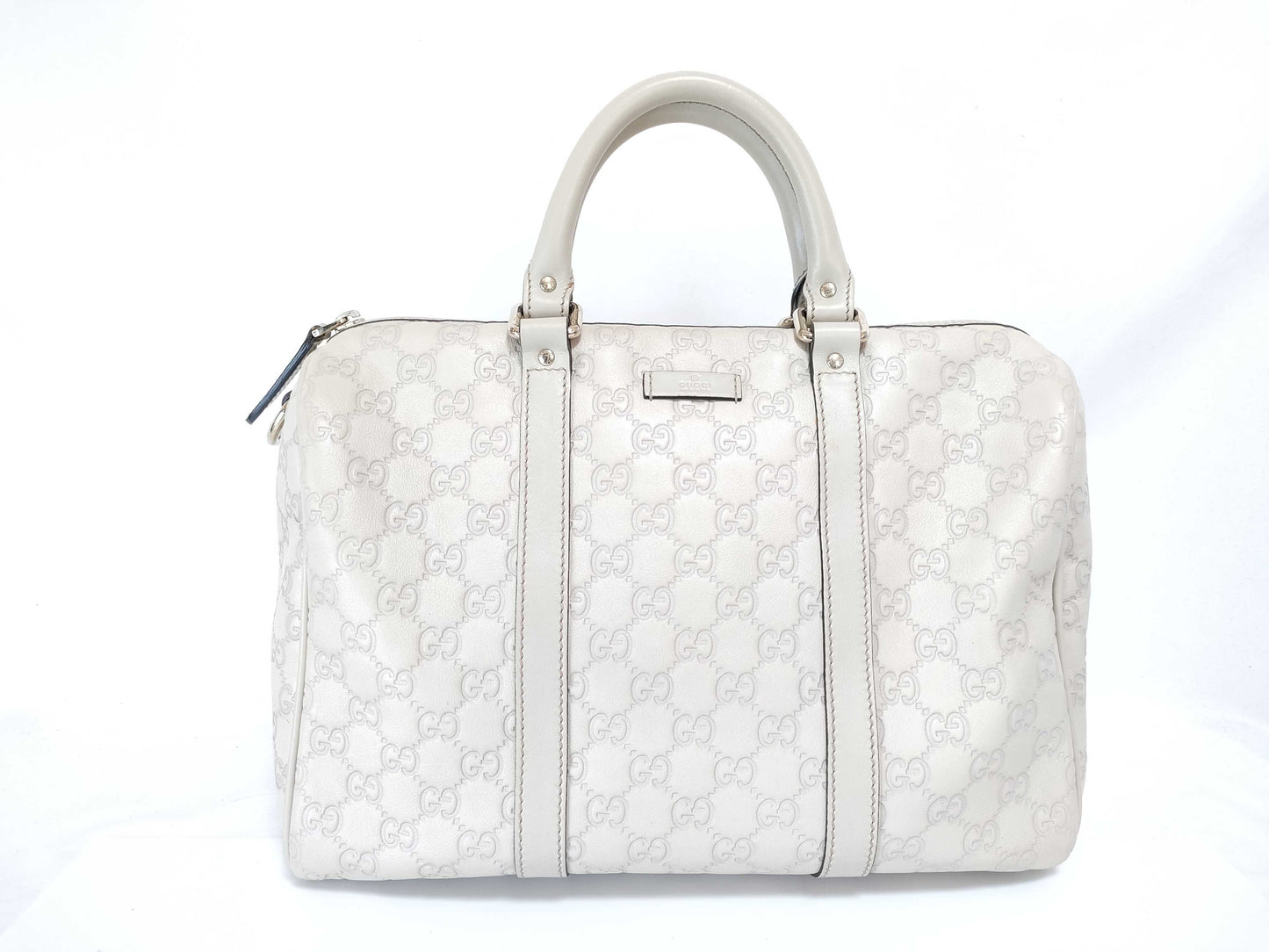 GUCCI ID - Gucci Leather Guccissima Joy Boston Handbag White #265697493075 Handbag