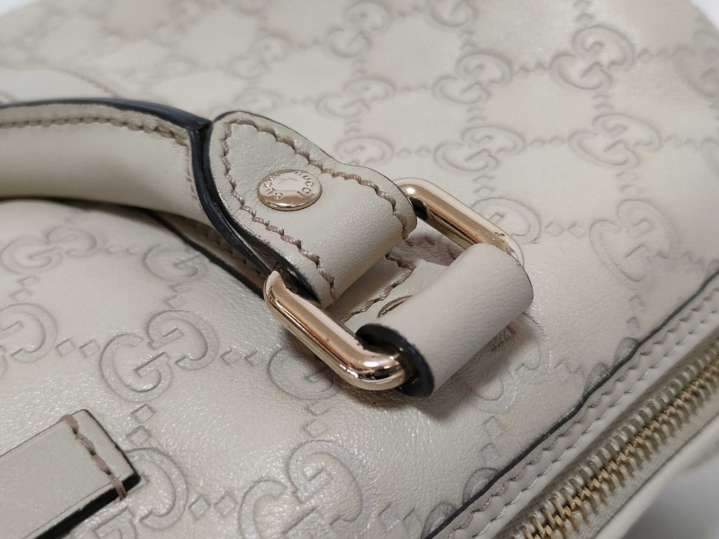 GUCCI ID - Gucci Leather Guccissima Joy Boston Handbag White #265697493075 Handbag