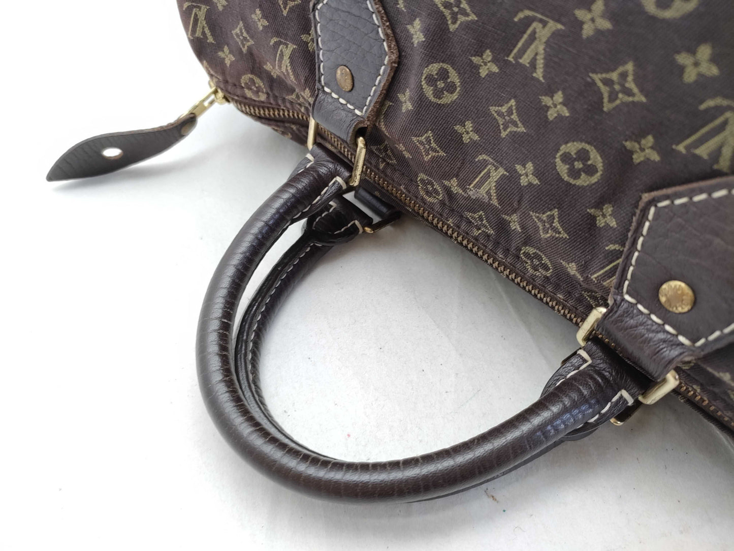 LOUIS VUITTON Monogram Mini ID - Louis Vuitton Monogram Mini Lin Speedy 30 Boston Bag M95224
