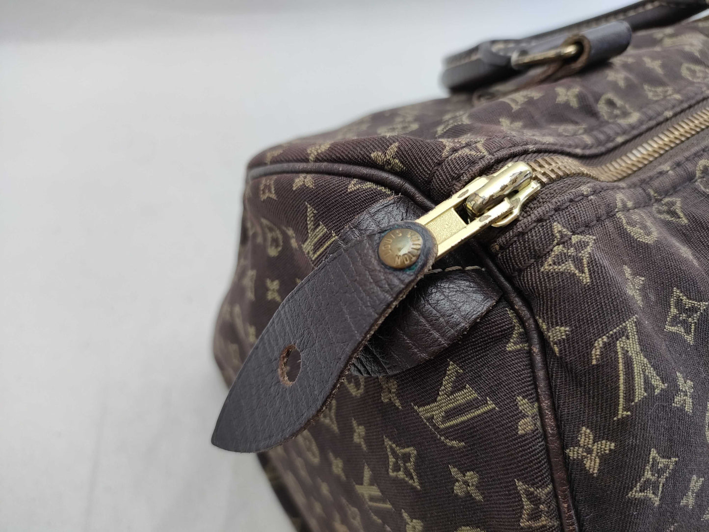 LOUIS VUITTON Monogram Mini ID - Louis Vuitton Monogram Mini Lin Speedy 30 Boston Bag M95224