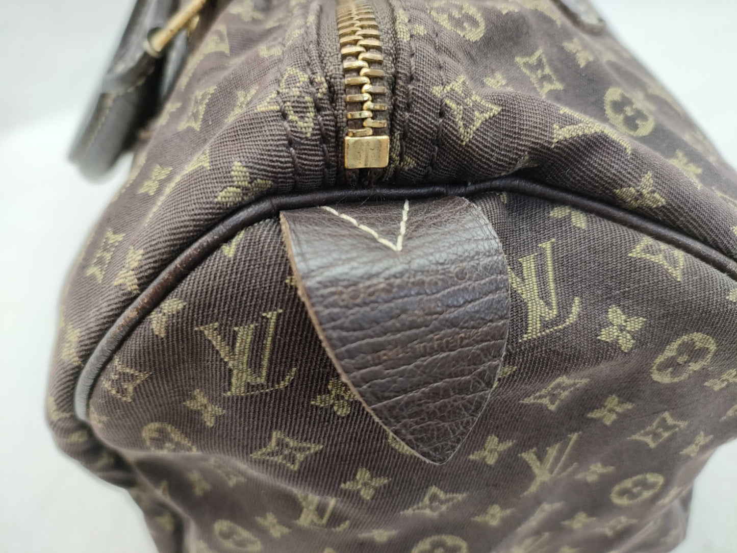 LOUIS VUITTON Monogram Mini ID - Louis Vuitton Monogram Mini Lin Speedy 30 Boston Bag M95224