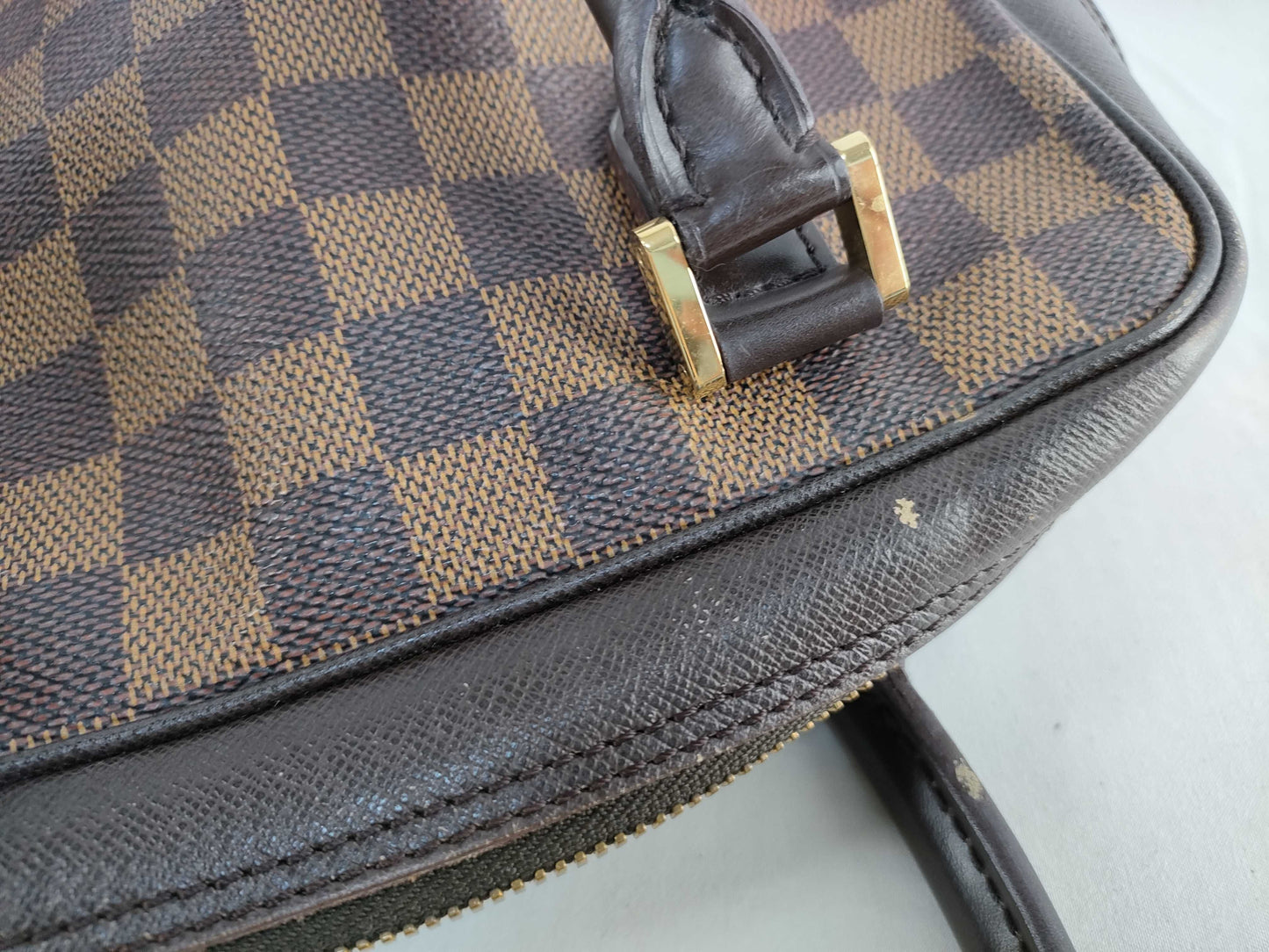 LOUIS VUITTON N51150 Damier Brera Handbag VI0918 Brown