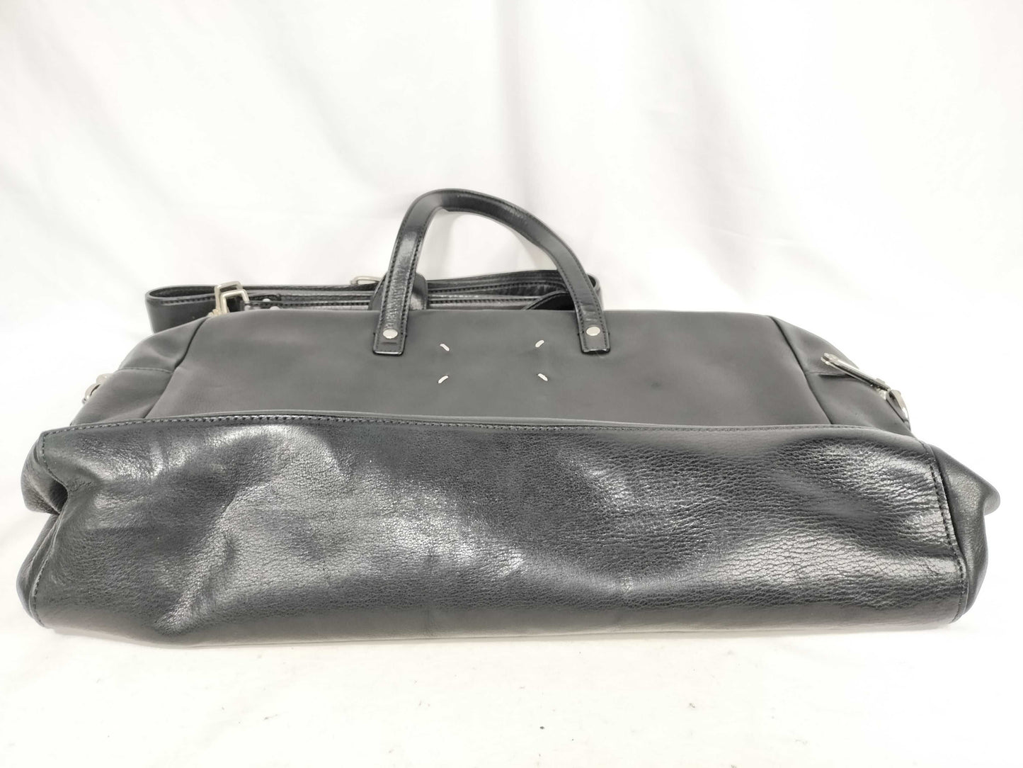 Maison Margiela 4-Stitch Leather Shoulder Bag Black Shoulder Bag