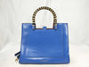 BVLGARI QT - Bvlgari Blue Leather Medium Serpenti Tote Handbag