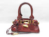 Chloe Paddington Padlock Handbag in Red Enamel with Cadena