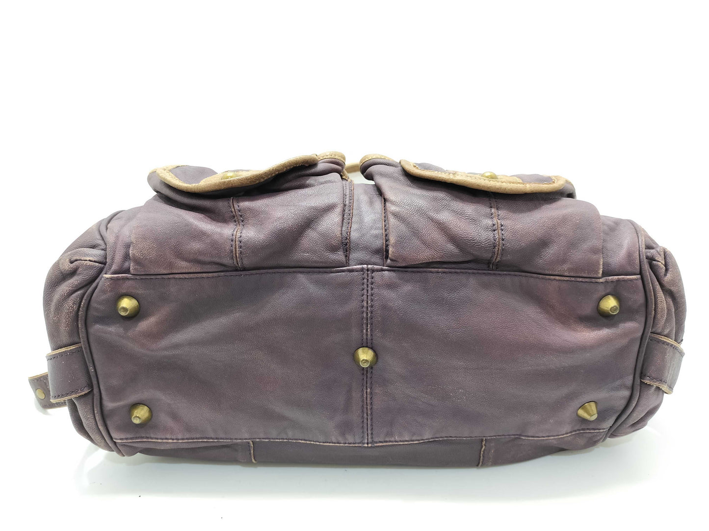 Miu Miu Miu Miu Vintage Leather Tote Bag Y2K Boston Bag