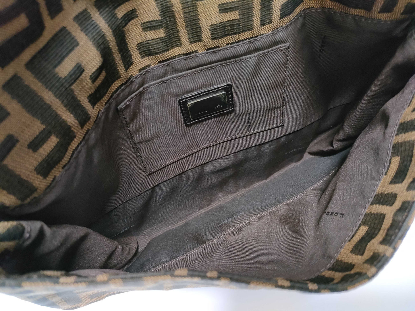 FENDI Zucca Mamma Bucket Handbag