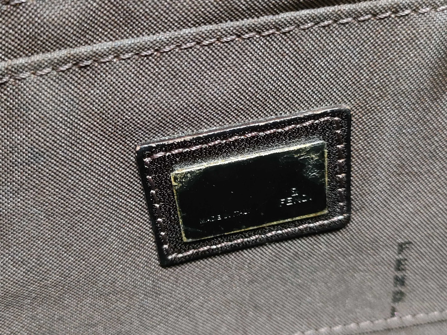 FENDI Zucca Mamma Bucket Handbag