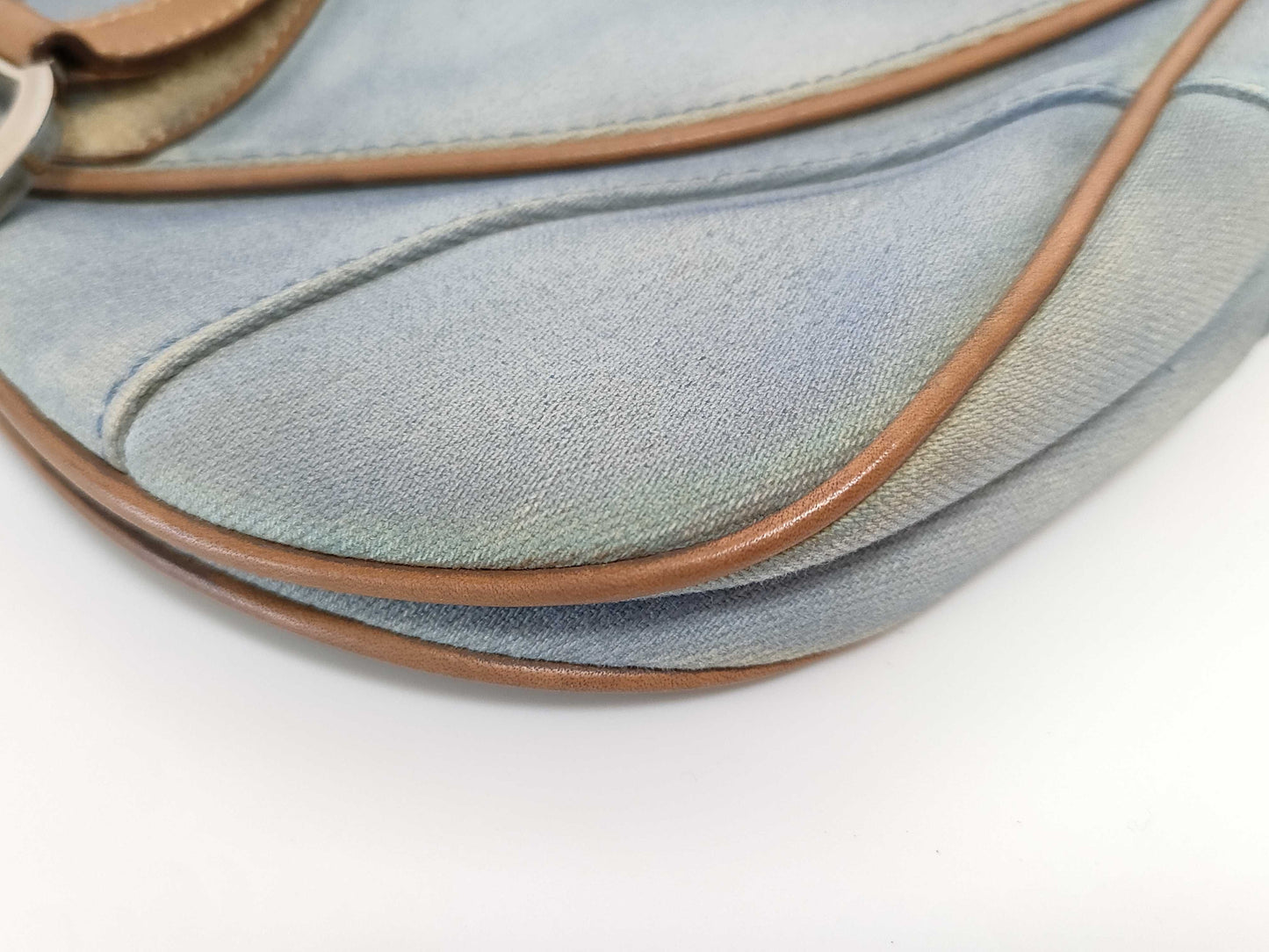 Dior Saddle Bag Denim Handbag