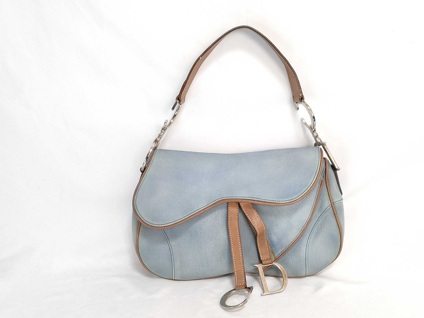 Dior Saddle Bag Denim Handbag