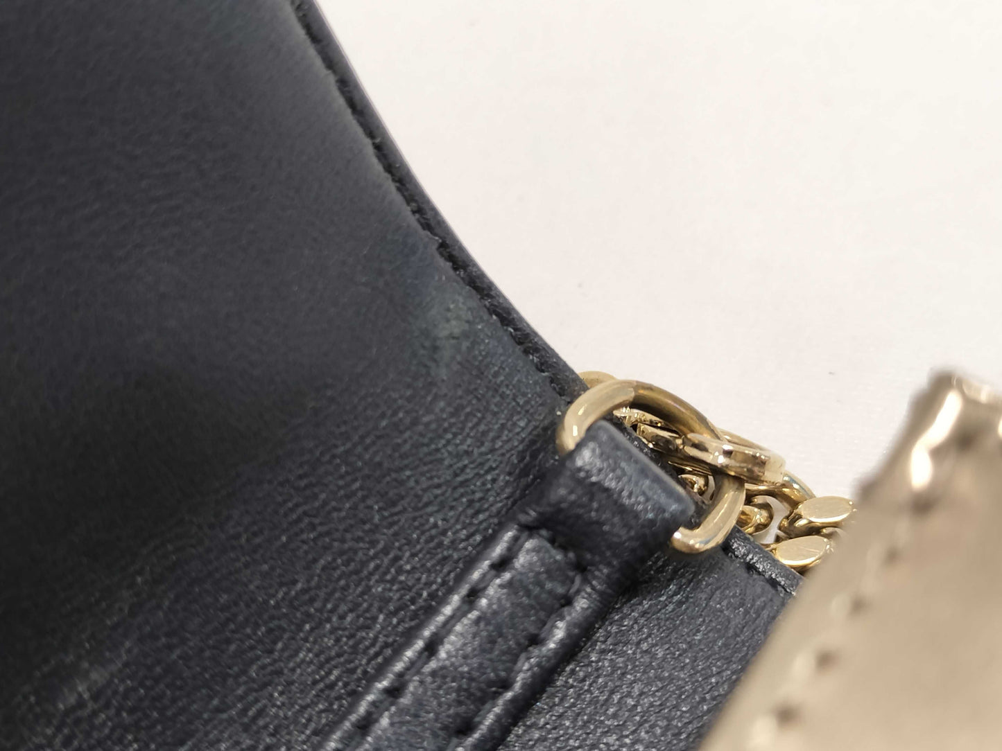 Dior Diorama Chain Wallet Gold with Gold Hardware Leather Shoulder Bag