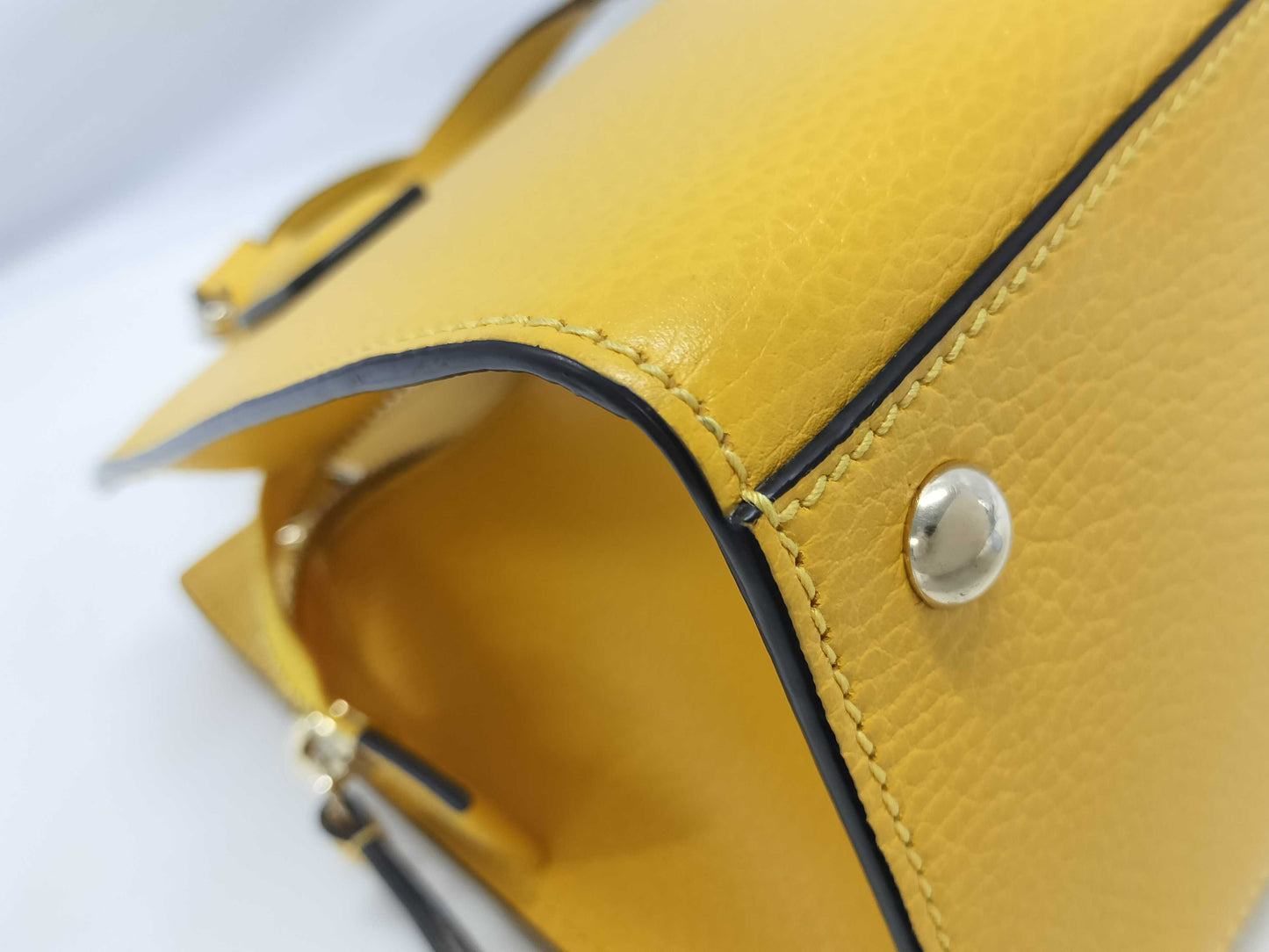 GUCCI GUCCI Interlocking G 2-way Handbag 607722 Yellow Gold Hardware Leather 213317 Handbag