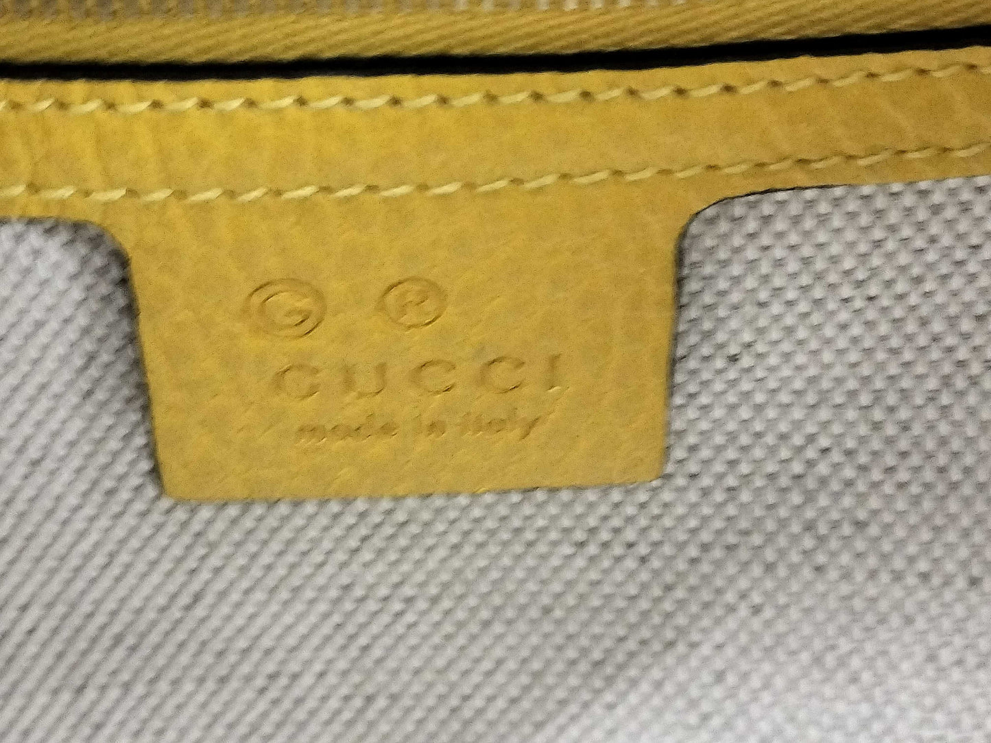 GUCCI GUCCI Interlocking G 2-way Handbag 607722 Yellow Gold Hardware Leather 213317 Handbag