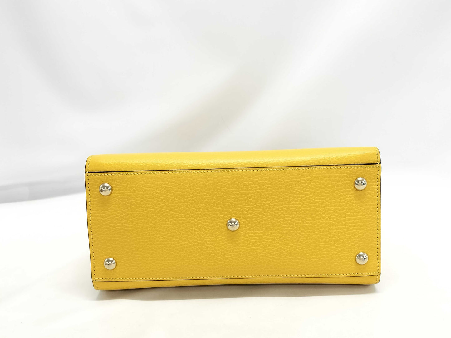 GUCCI GUCCI Interlocking G 2-way Handbag 607722 Yellow Gold Hardware Leather 213317 Handbag