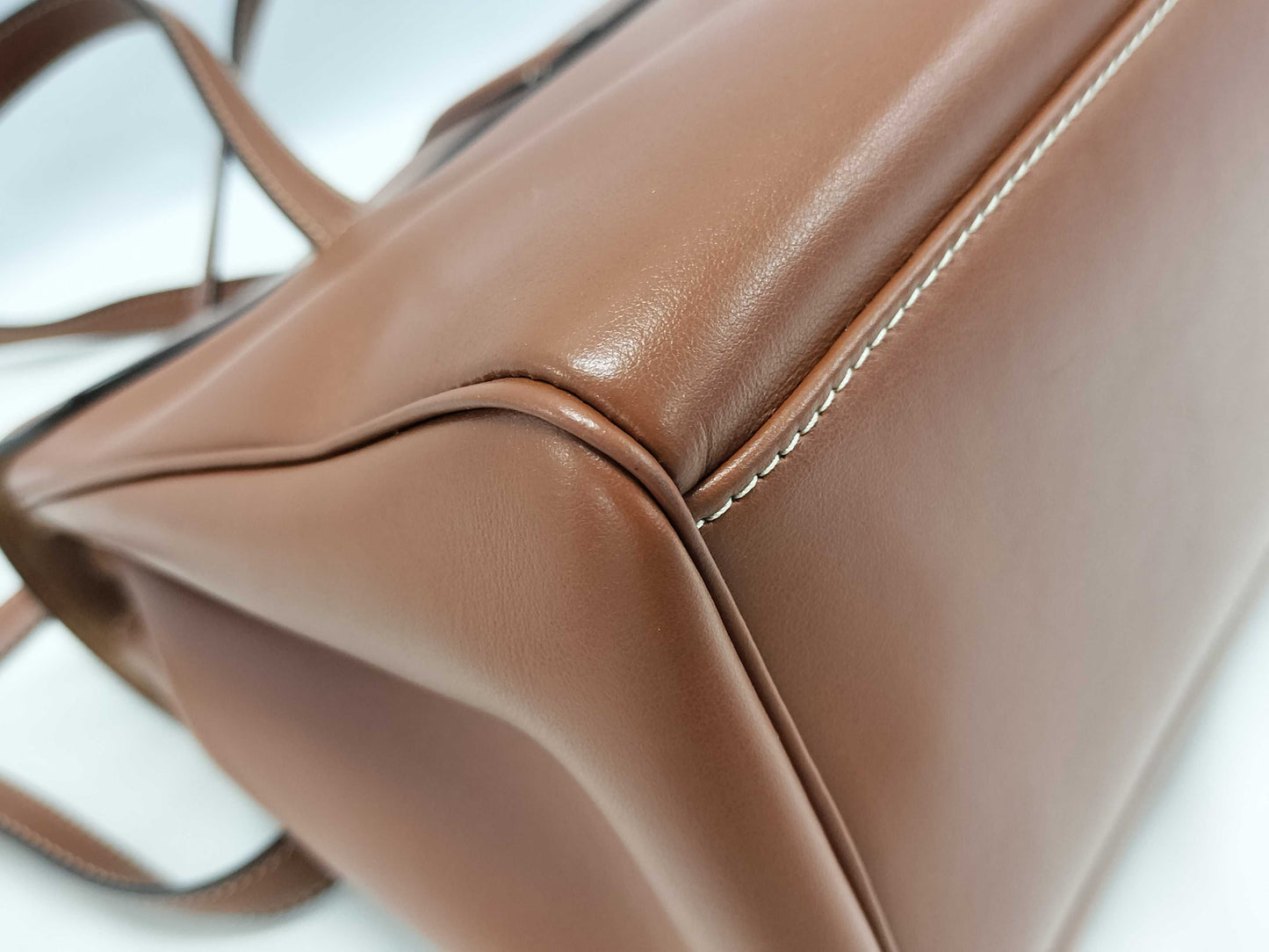 CELINE Seize Medium 2-Way Tote Bag 195543 Brown Leather with Gold Hardware F SL 2243 Tote Bag