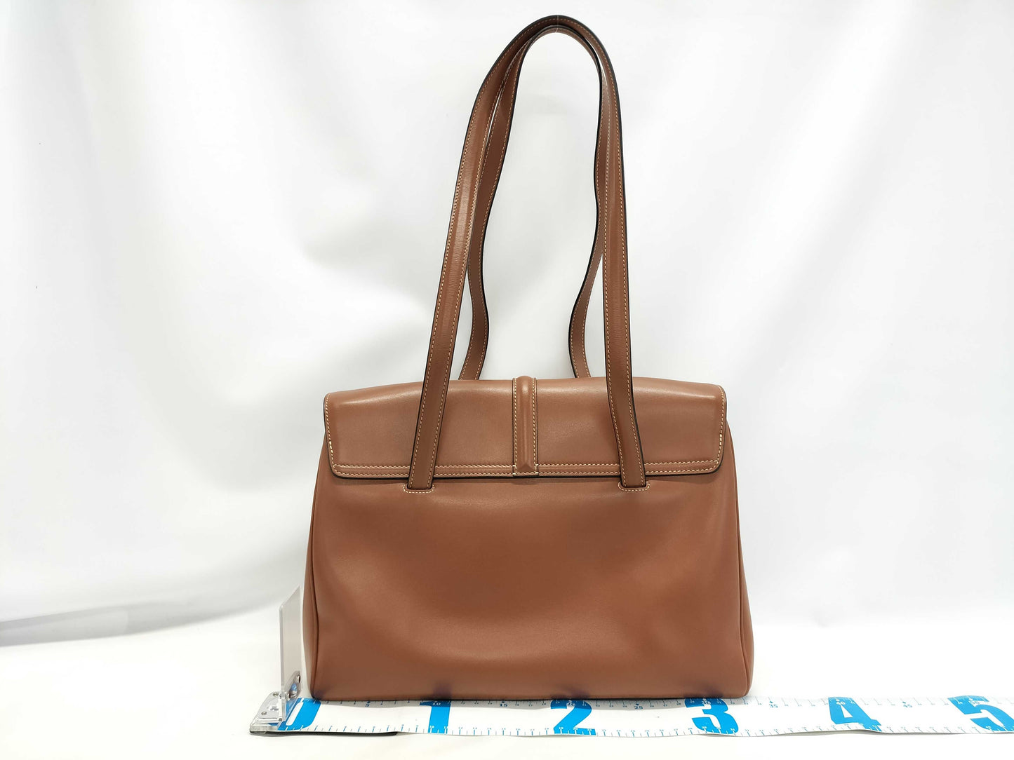 CELINE Seize Medium 2-Way Tote Bag 195543 Brown Leather with Gold Hardware F SL 2243 Tote Bag