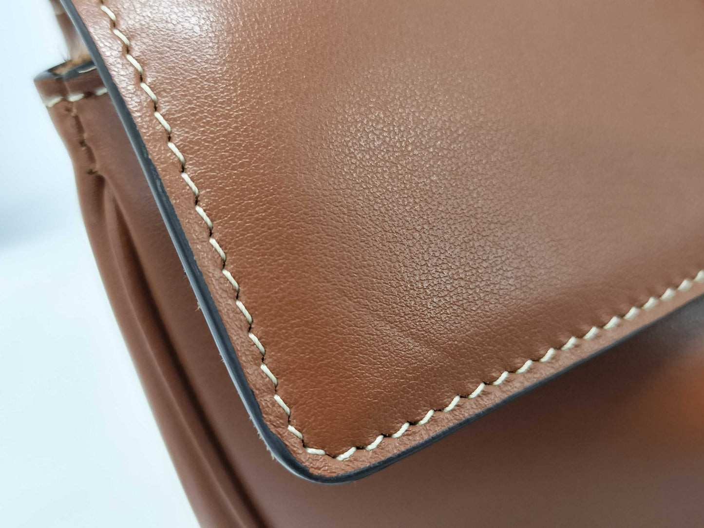 CELINE Seize Medium 2-Way Tote Bag 195543 Brown Leather with Gold Hardware F SL 2243 Tote Bag