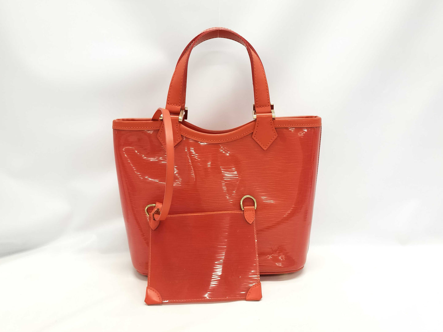 LOUIS VUITTON Mini Lagoon Bay Handbag M92262 Orange Gold Hardware Epi Plage CA1021 Handbag