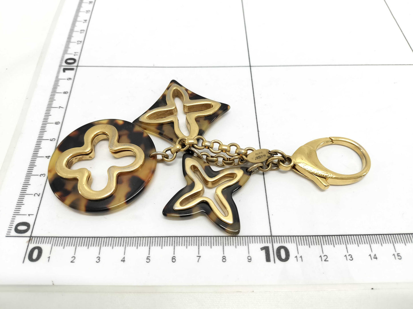 LOUIS VUITTON LOUIS VUITTON Bijou Sac Insolence Monogram Keychain Bag Charm M65087 Brown Gold Hardware Gold Plated DI0124 Key Case/Keychain