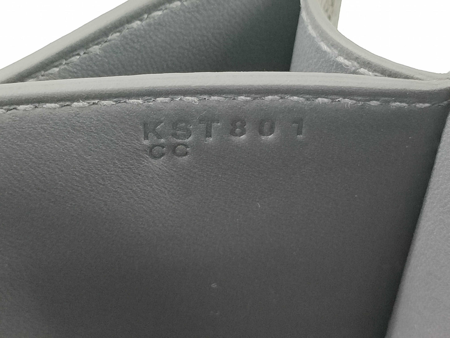 HERMES Constance Mini Epsom Ardoise Lacquer Shoulder Bag with Black Hardware and K Stamp