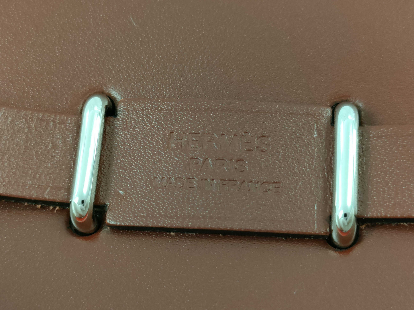 HERMES Mini Zip 20 Shoulder Bag in Rouge H Silver with Silver Hardware and K Stamp