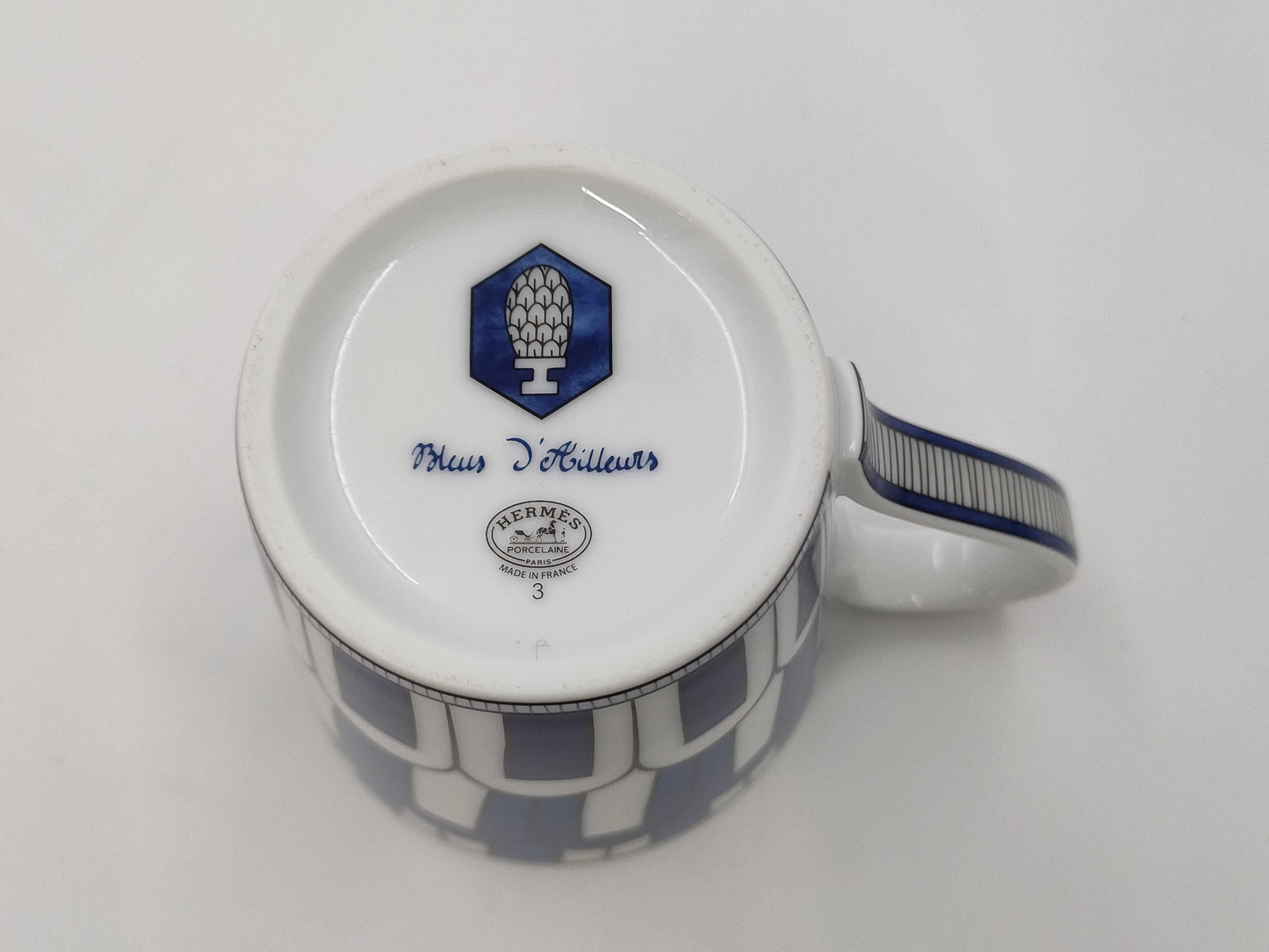 HERMES Hermès Blue Dial Mug Cup