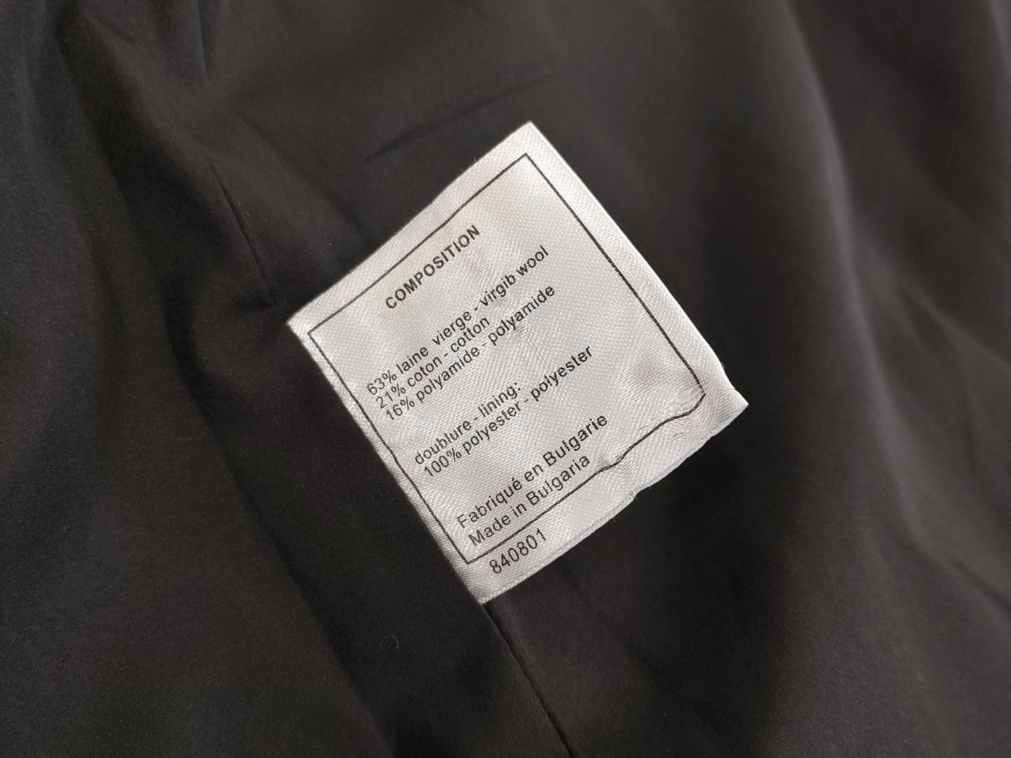 CHANEL Uniform Tweed Jacket 21P U04046 Coco Mark Button Size 34 Jacket