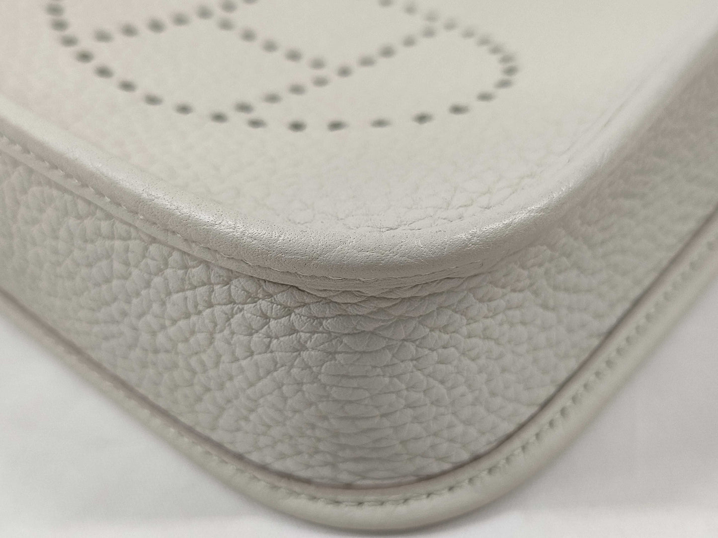 HERMES Mini Evelyn Amazone 16 TPM Beton Shoulder Bag with Silver Hardware and U Stamp