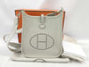 HERMES Mini Evelyn Amazone 16 TPM Beton Shoulder Bag with Silver Hardware and U Stamp