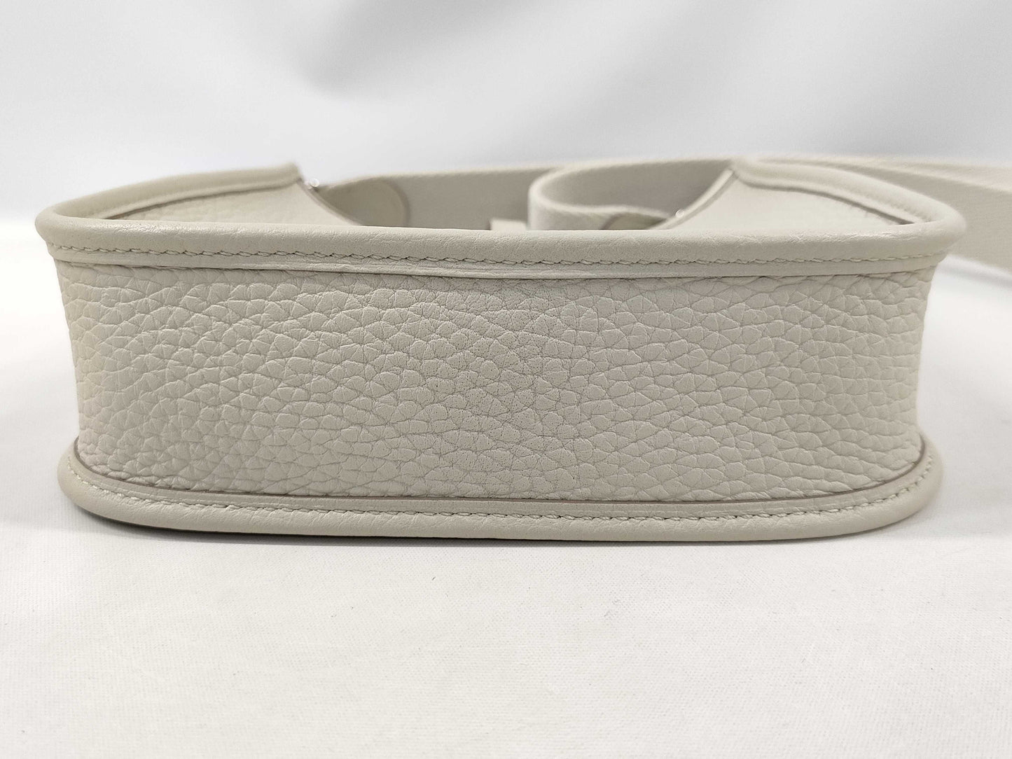 HERMES Mini Evelyn Amazone 16 TPM Beton Shoulder Bag with Silver Hardware and U Stamp
