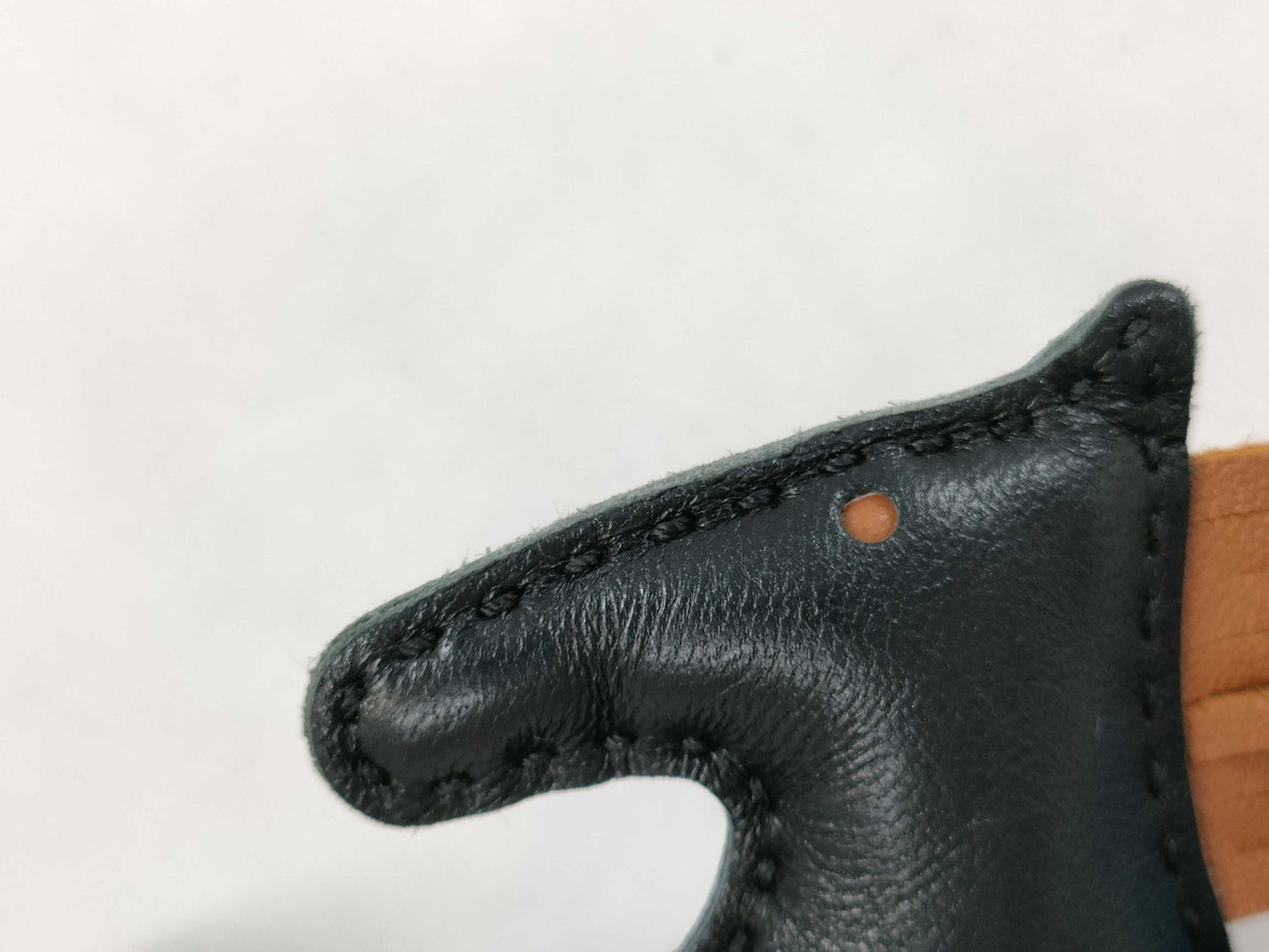 HERMES Rodeo PM Charm Noir/Gold/Blue Zanzibar Y Stamp Charm