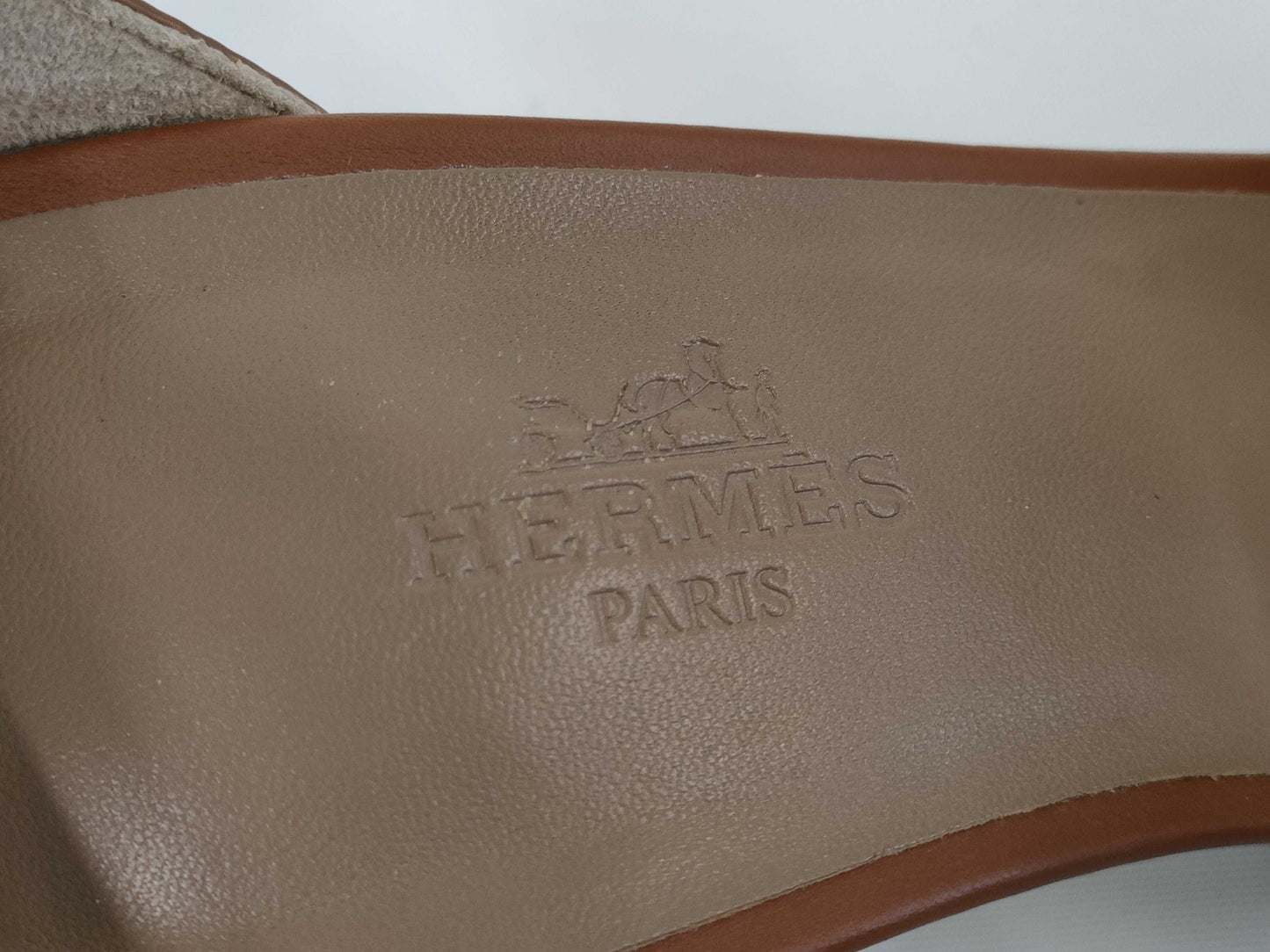 HERMES Legend Sandals, Gold, Size 21-22