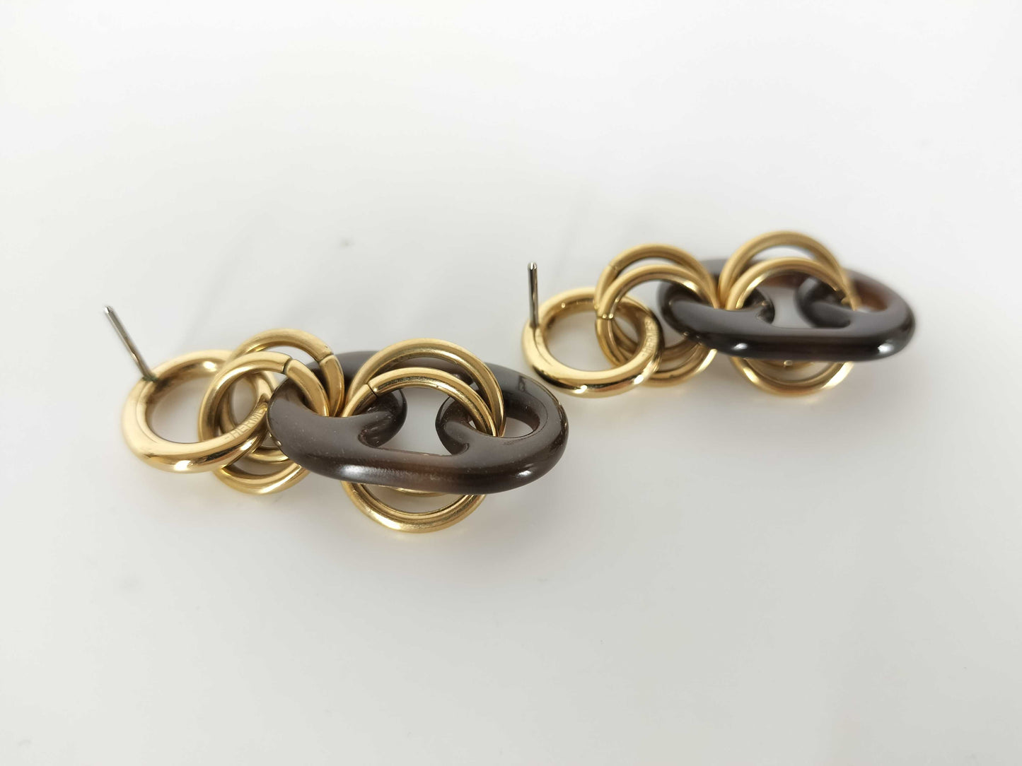 HERMES HERMES Eurydice PM Buffalo Horn Earrings