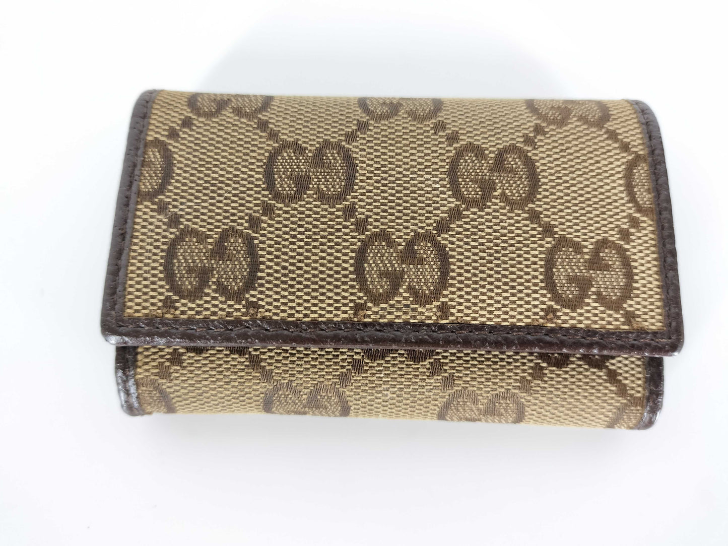 GUCCI GG Canvas GUCCI Key Case Canvas Key Case/Key Holder