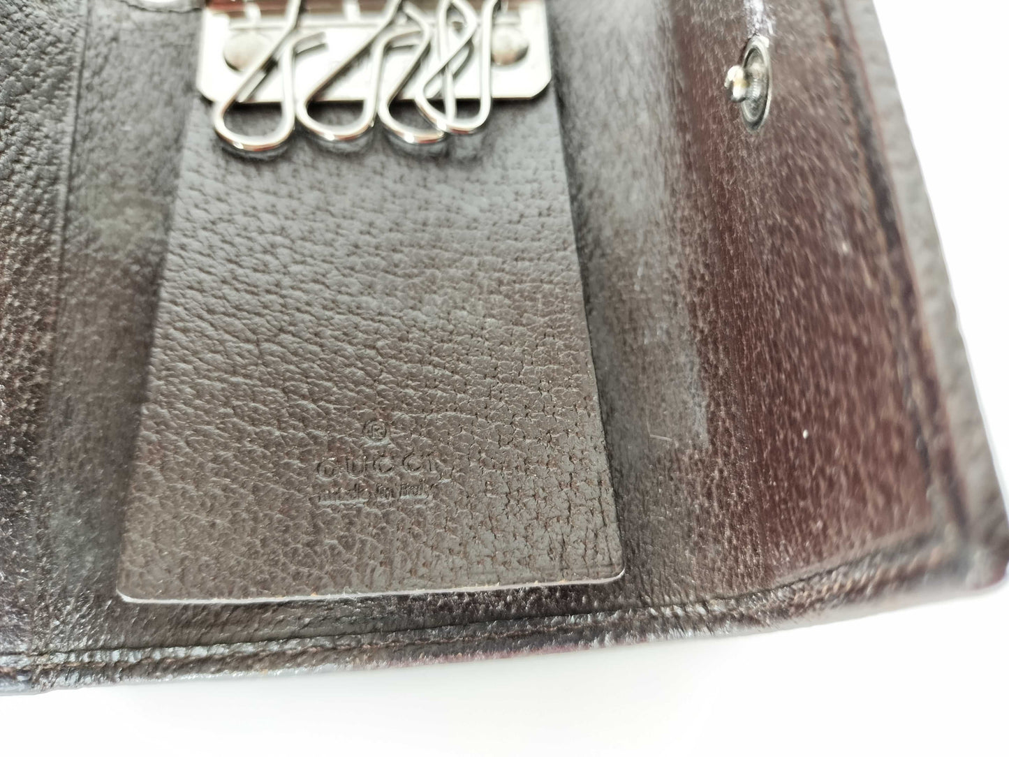 GUCCI GG Canvas GUCCI Key Case Canvas Key Case/Key Holder