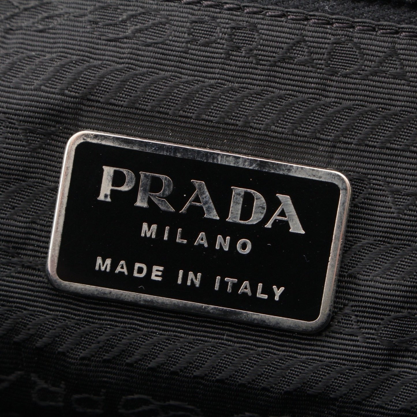 PRADA Tessuto Triangle Logo Tote Bag Shoulder Bag Black Tote Bag