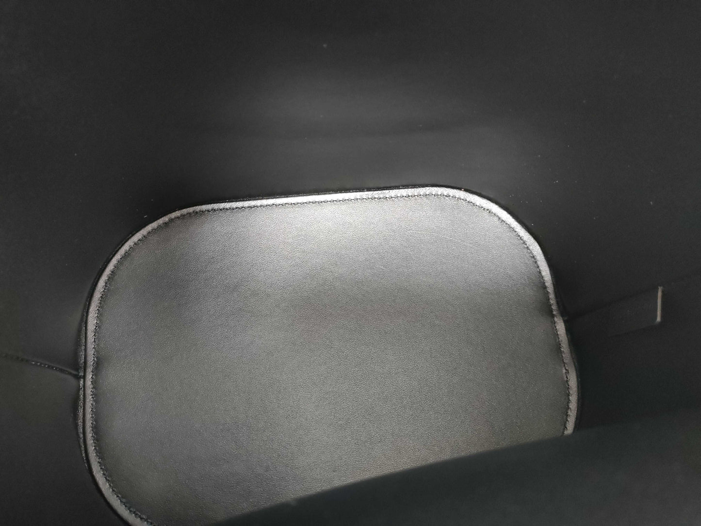 CELINE Medium Bucket Louise Handbag in Smooth Calfskin, Black, Current Model
