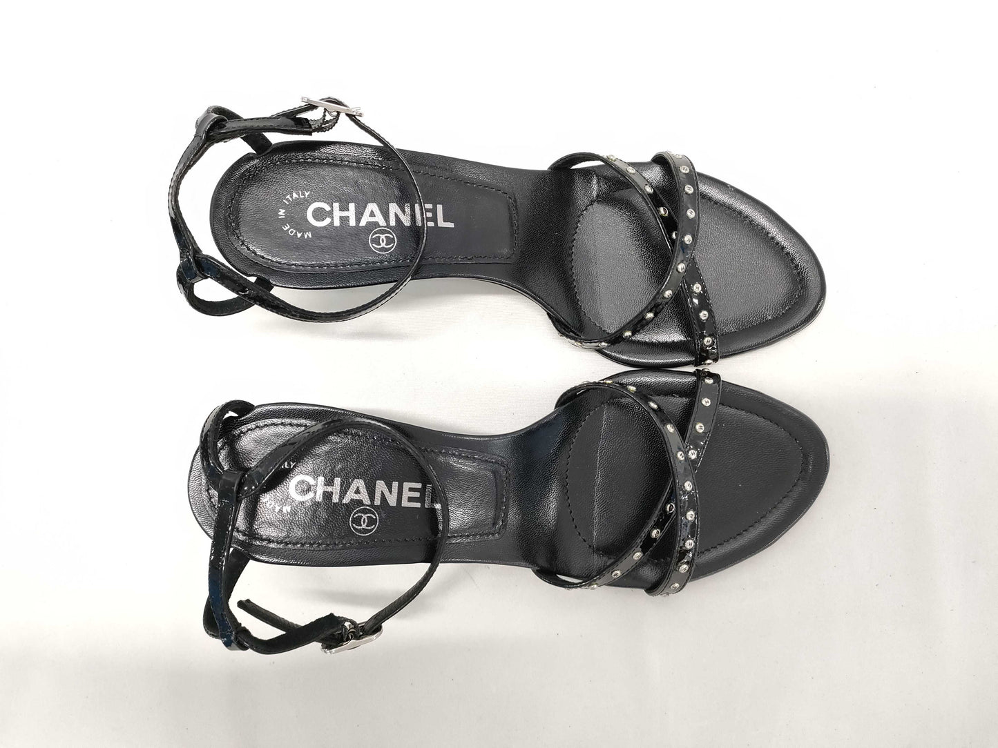 CHANEL CHANEL Coco Mark Stud Sandals Size 36 1/2