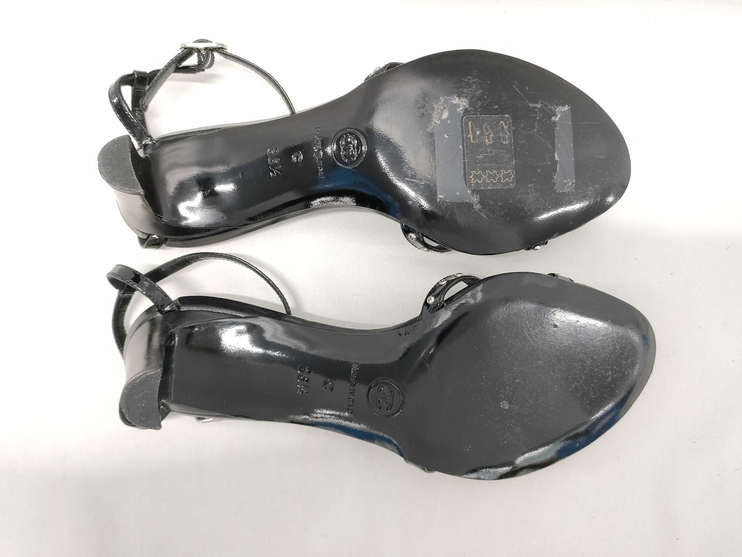 CHANEL CHANEL Coco Mark Stud Sandals Size 36 1/2