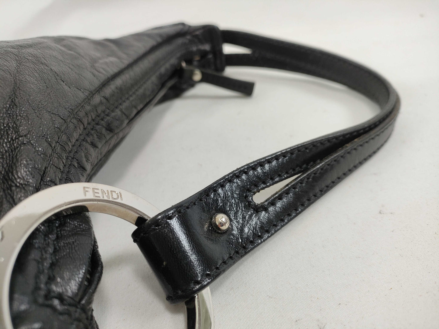 FENDI Fendi Leather Black Shoulder Bag Shoulder Bag