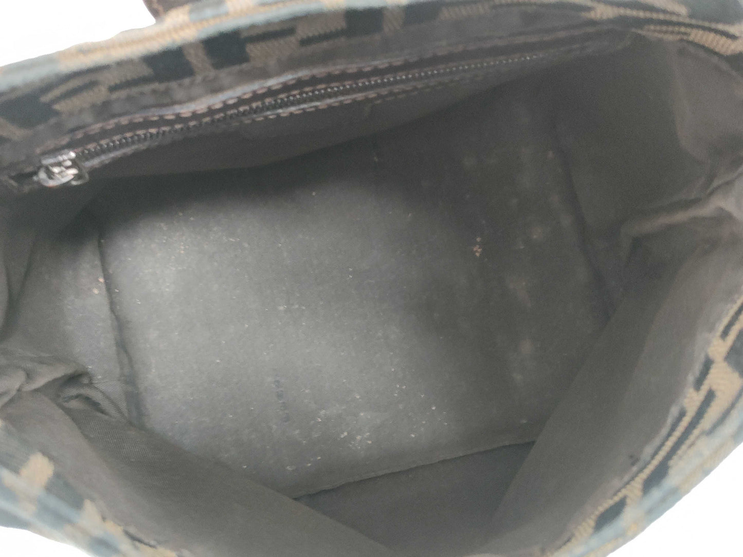 FENDI Zucca Mamma Bucket Shoulder Bag