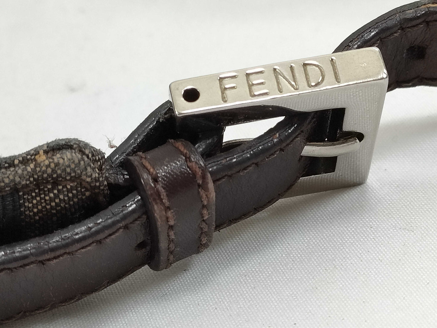 FENDI Zucca Mamma Bucket Shoulder Bag