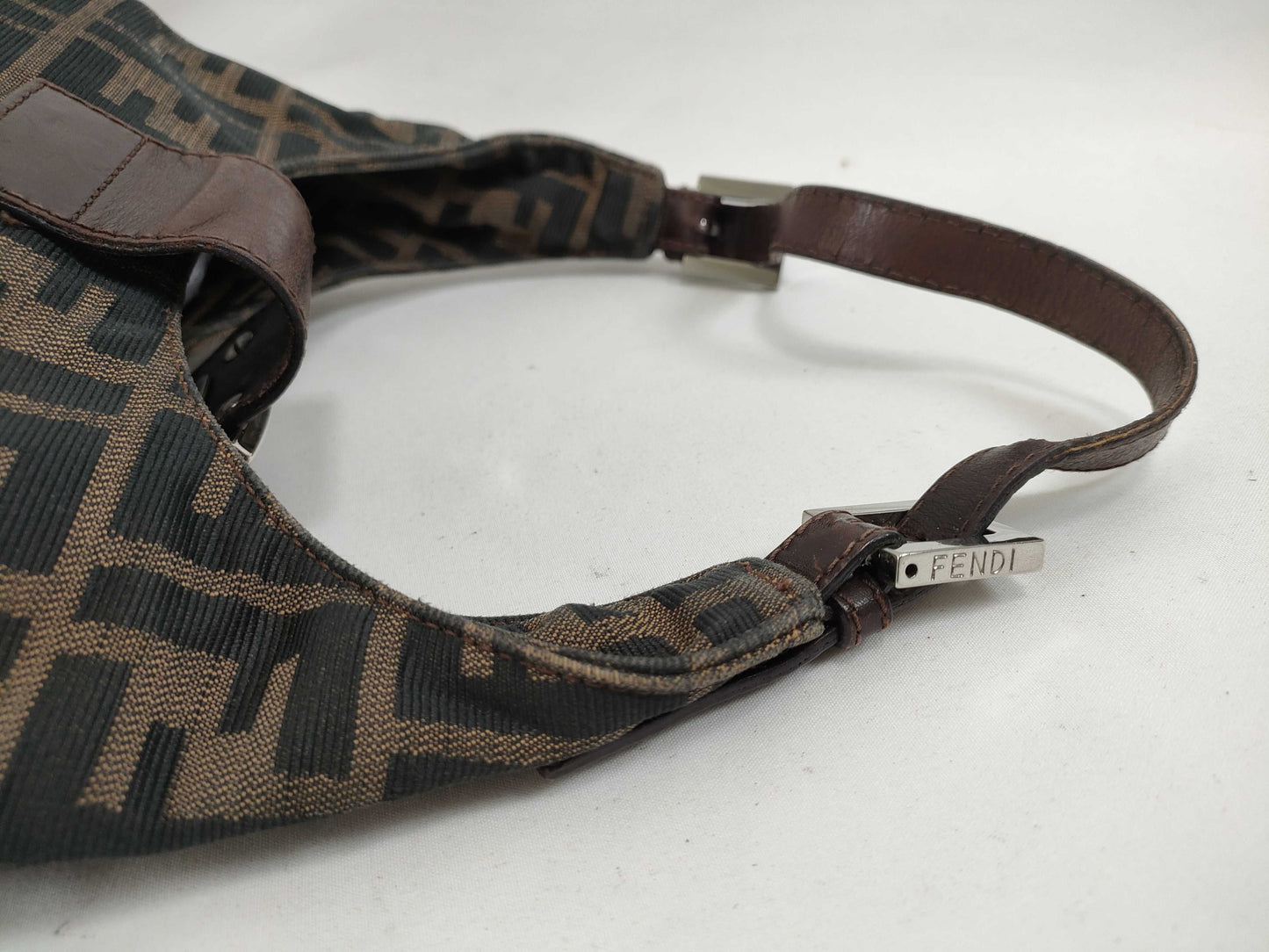 FENDI Zucca Mamma Bucket Shoulder Bag
