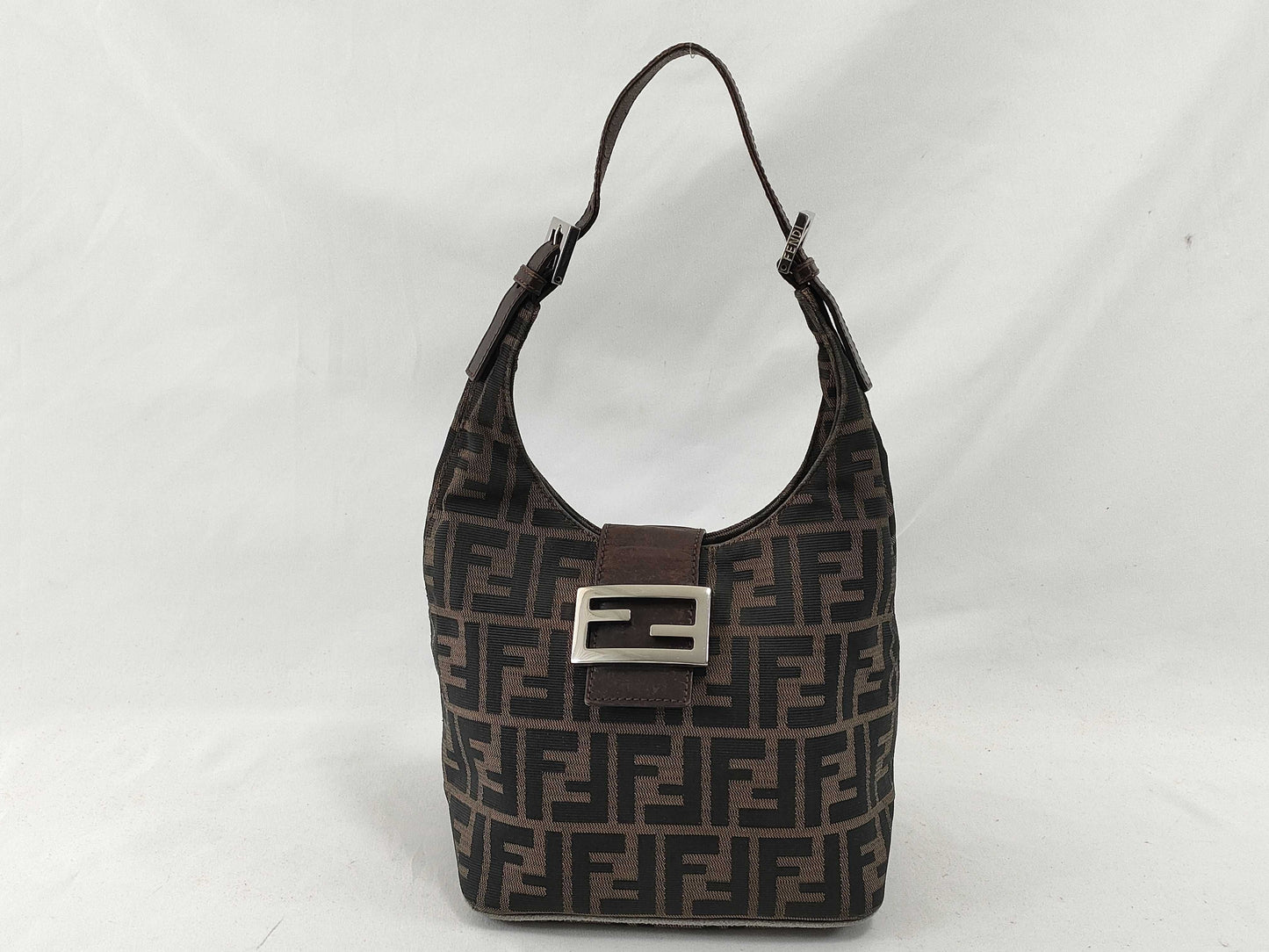 FENDI Zucca Mamma Bucket Shoulder Bag