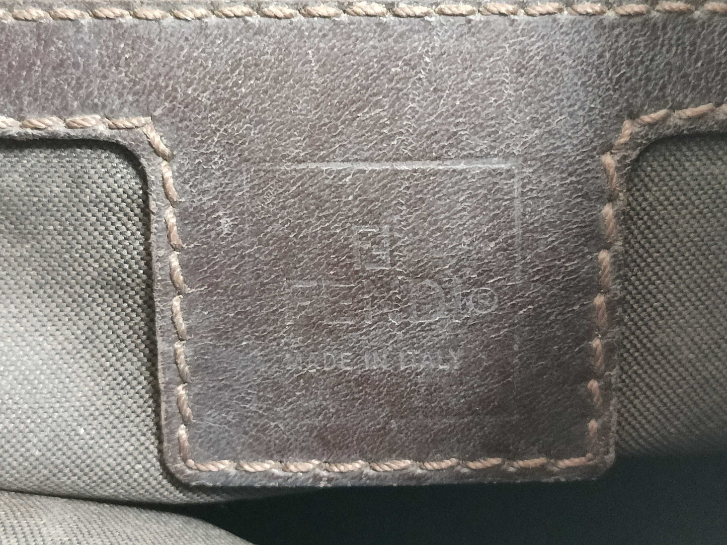 FENDI Zucca Mamma Bucket Shoulder Bag