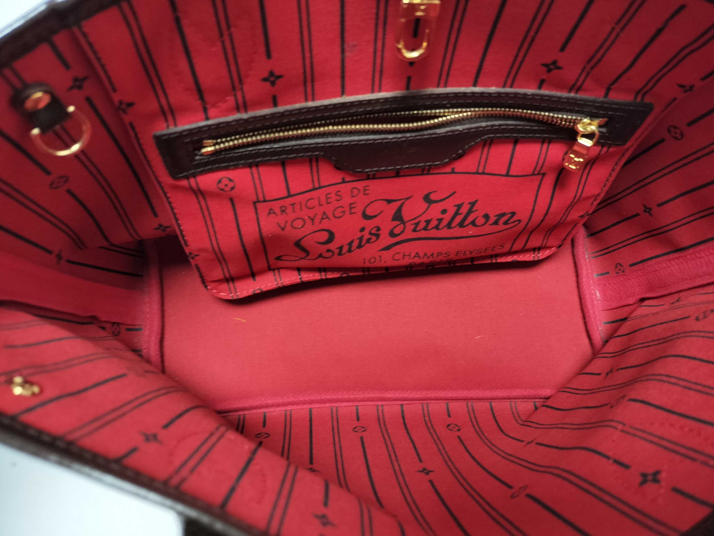 LOUIS VUITTON N41359 Damier Neverfull PM Tote Bag