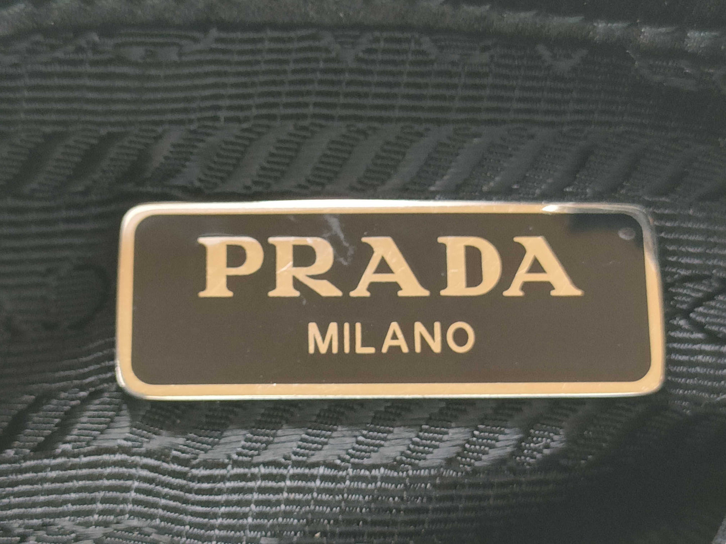 PRADA PRADA Crystal Satin Pouch Pouch
