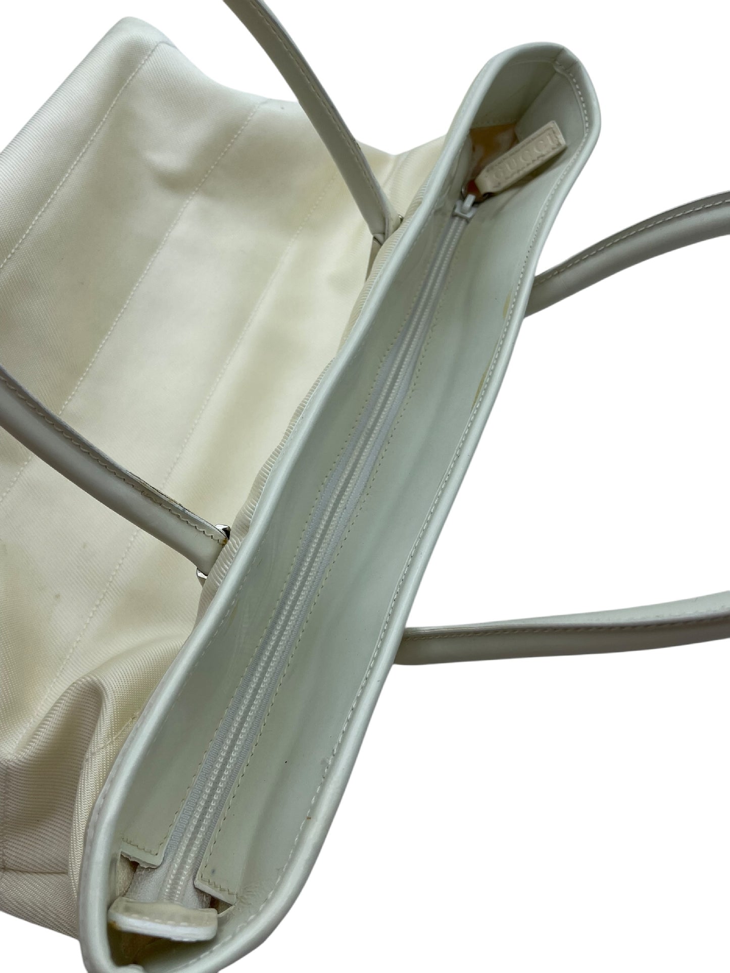 GUCCI GUCCI Gucci handbag nylon white handbag